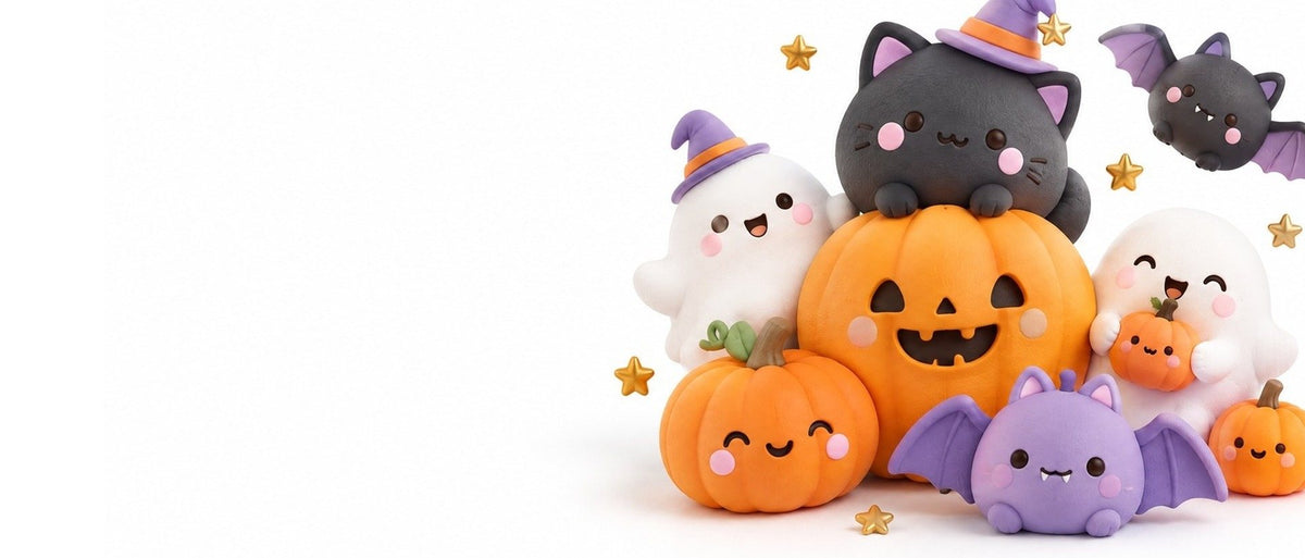 Squishies d'Halloween citrouilles et fantômes
