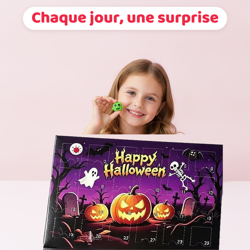 Chaque matin une surprise – calendrier Halloween squishies surprise