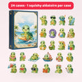 Calendrier de l'Avent petites tortues – 1 squishy aléatoire par case