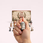 Calendrier de l'Avent Squishies Animaux – Ferme & chats – en main