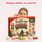Chaque matin un sourire – calendrier de l'Avent Mystery Dumpling, 24 squishies raviolis