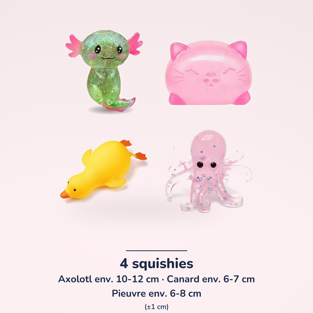 Pack Animaux 4 squishies – dimensions