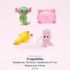 Pack Animaux 4 squishies – dimensions