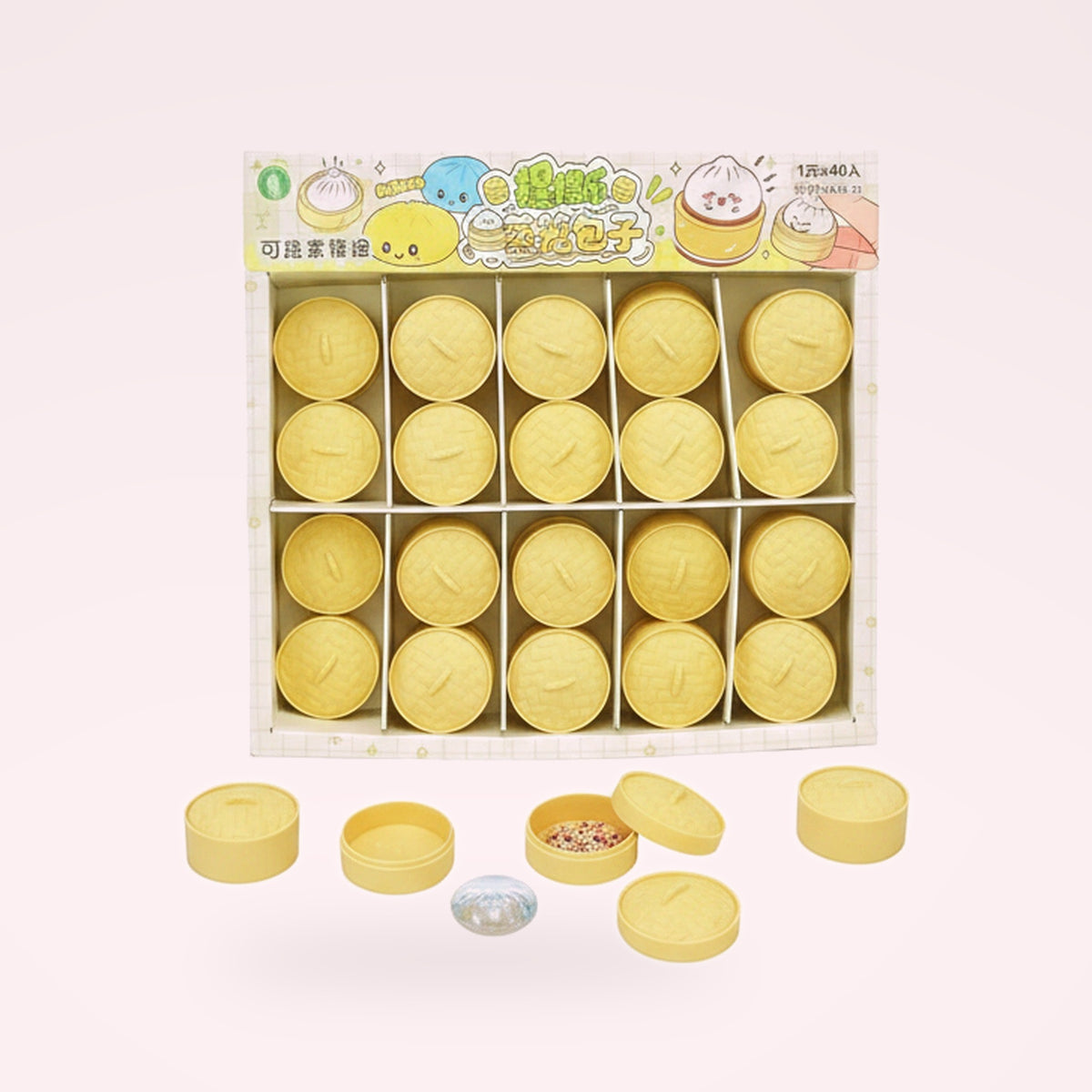 Set squishies raviolis & petits pains vapeur