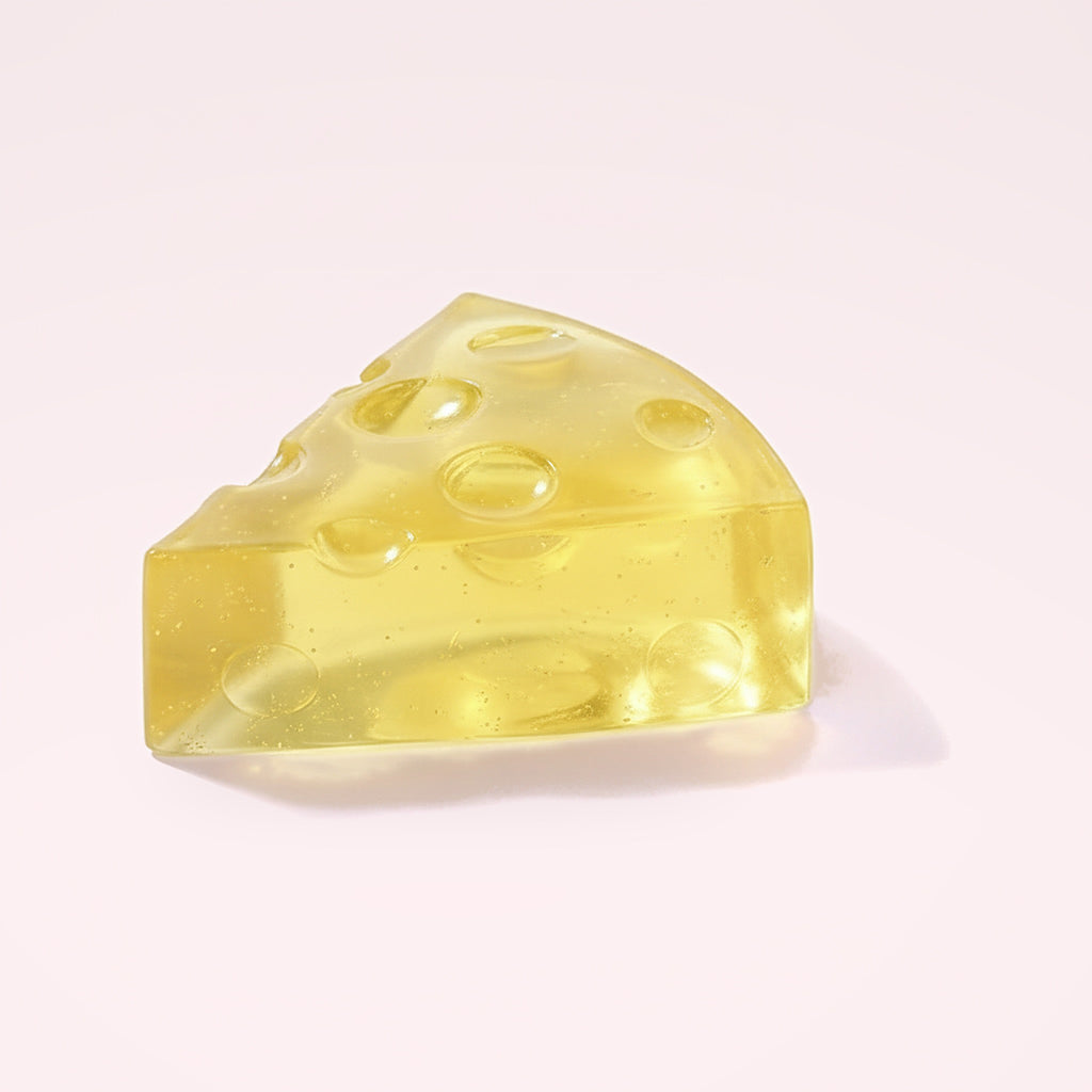 Squishy Cube de fromage au miel – photo studio