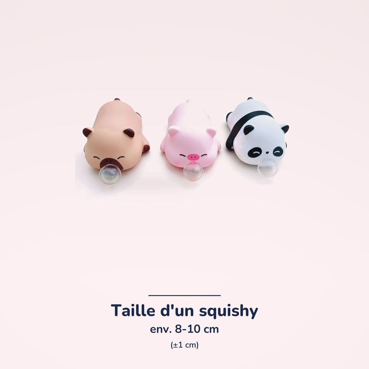 Squishies Panda & Cochon slow rising – dimensions