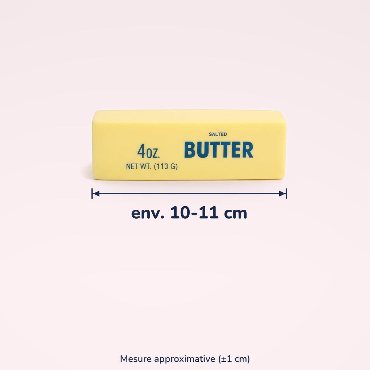 Squishy Bâton de beurre viral – dimensions
