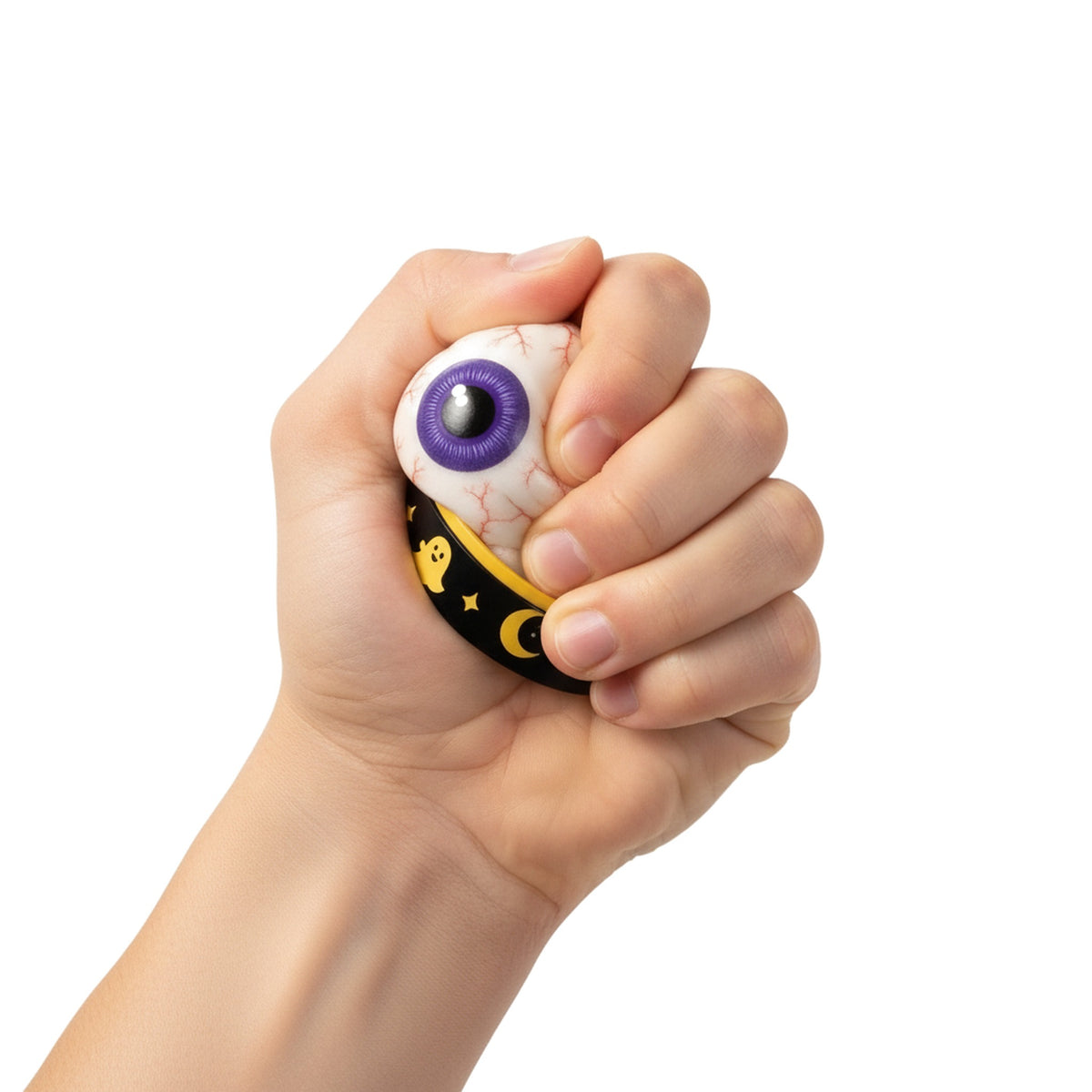 Squishy Citrouille Œil phosphorescent – tenu en main