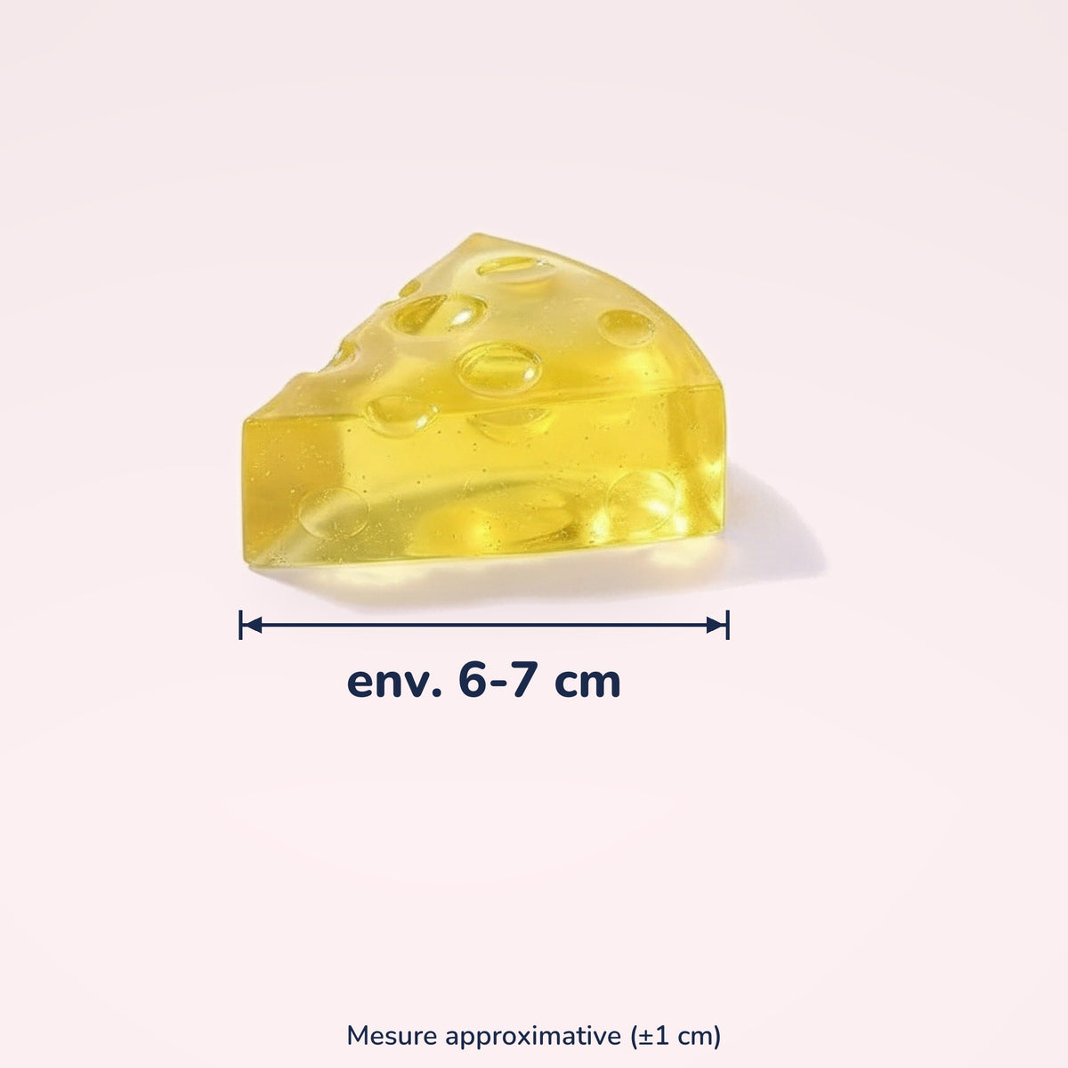 Squishy Cube de fromage au miel – dimensions
