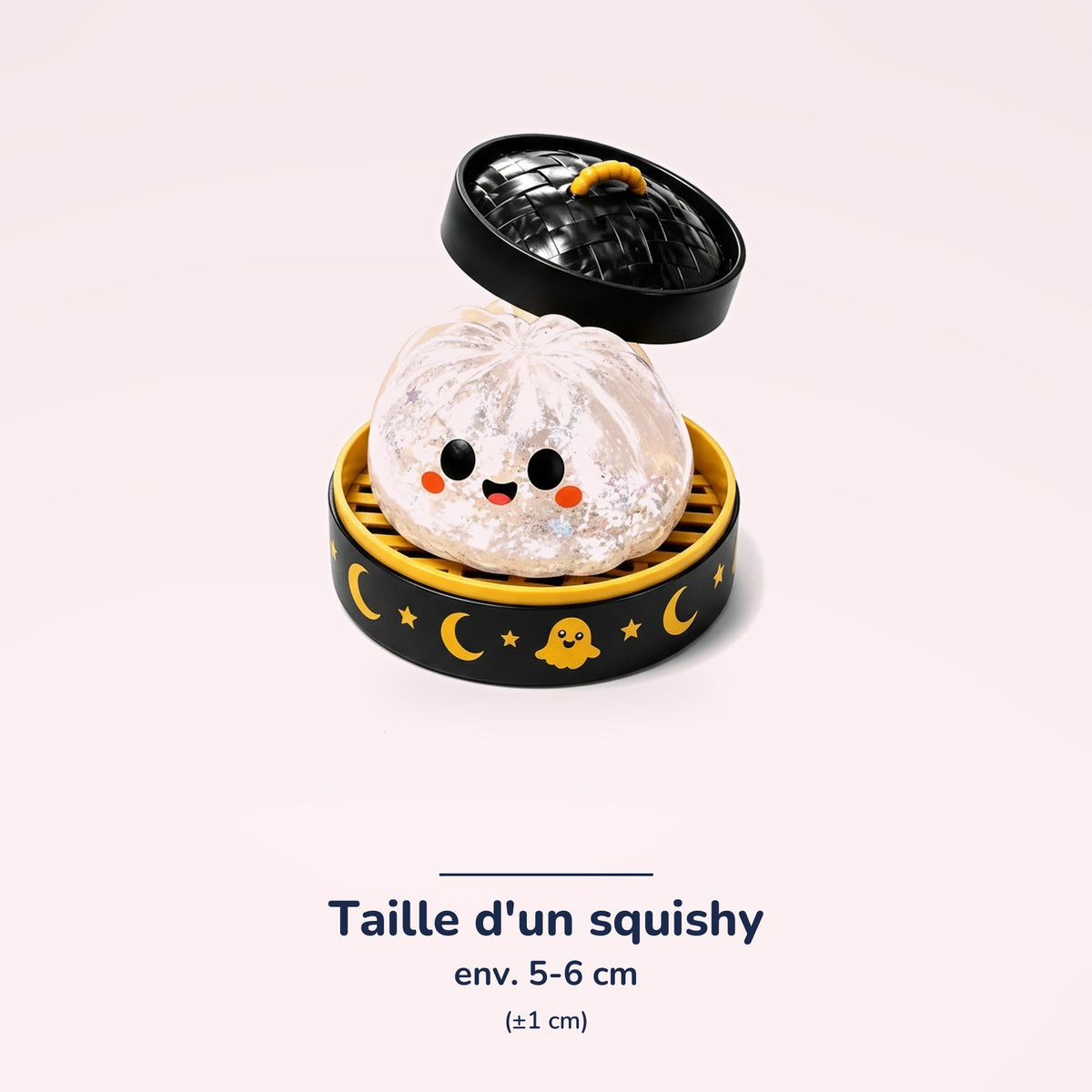 Squishy Ravioli d'Halloween brillant – dimensions