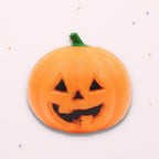 Squishy Tête de Citrouille d'Halloween sur fond rose